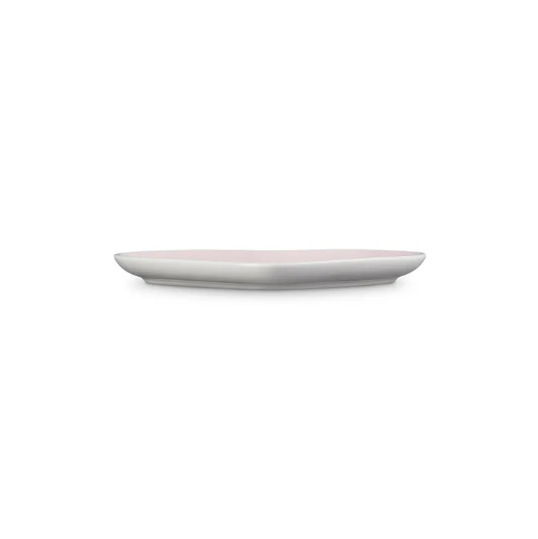 Le Creuset Signature stentøj hjerteformet tallerken 23cm Shell Pink