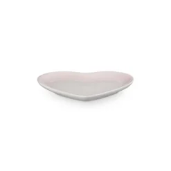 Le Creuset Signature stentøj hjerteformet tallerken 23cm Shell Pink