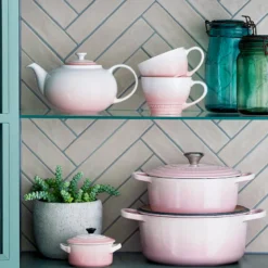 Le Creuset Signature stentøj jumbokop 400 ml Shell Pink