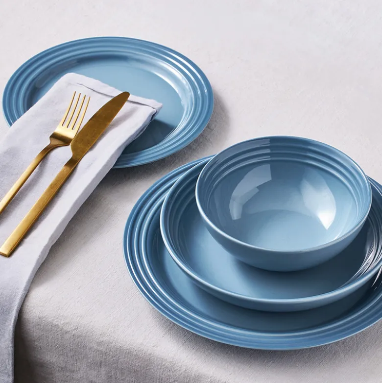 Le Creuset Signature stentøj middagstallerken 27cm Chambray