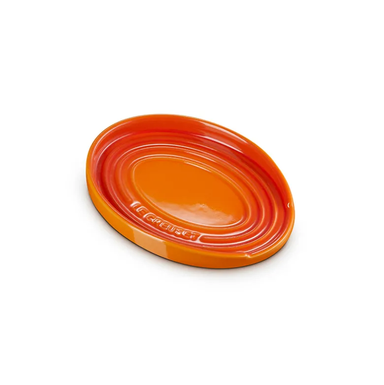 Le Creuset Signature stentøj oval grydeskeholder Volcanic