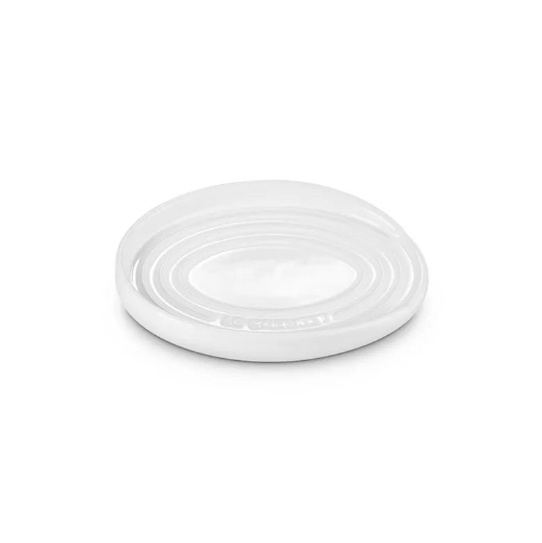 Le Creuset Signature stentøj oval grydeskeholder White