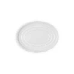 Le Creuset Signature stentøj oval grydeskeholder White