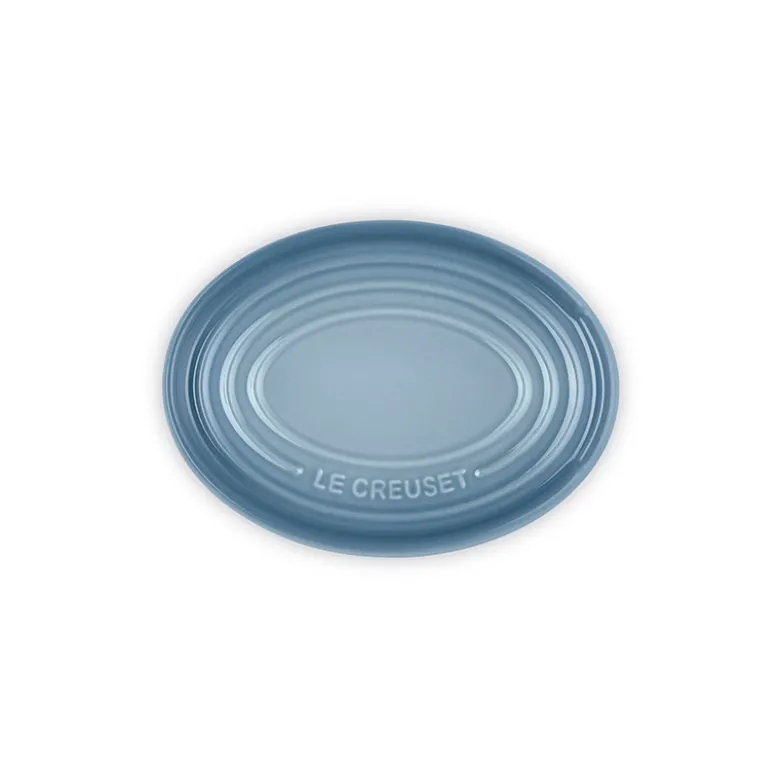 Le Creuset Signature stentøj oval grydeskeholder Chambray