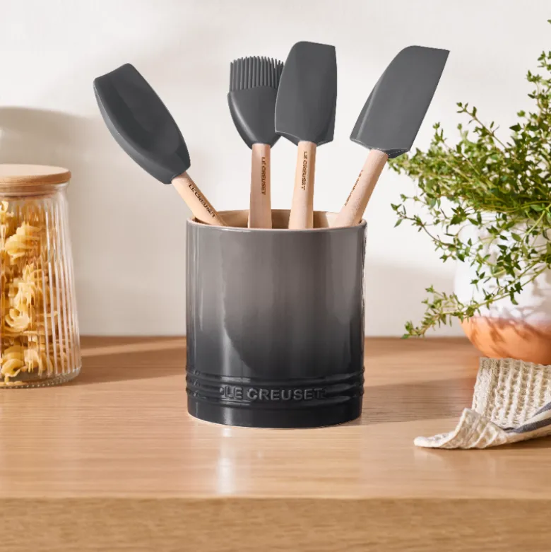 Le Creuset Signature stentøj redskabskrukke 1,1 liter Flint