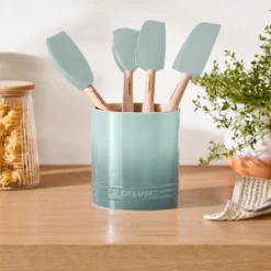 Le Creuset Signature stentøj redskabskrukke 1,1 liter Sea Salt