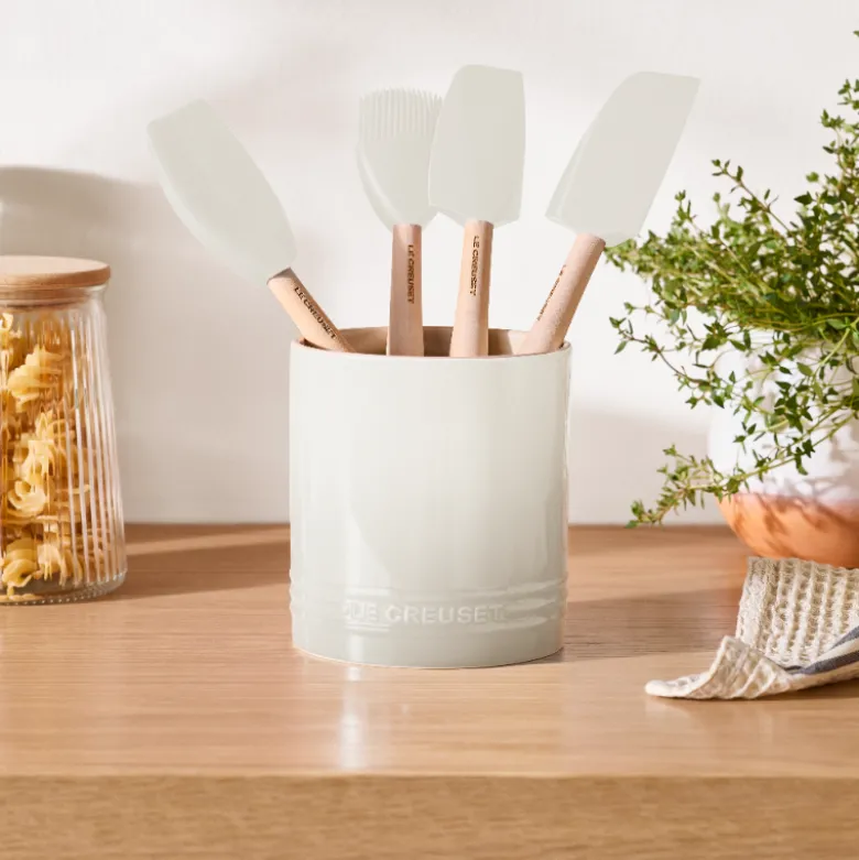 Le Creuset Signature stentøj redskabskrukke 1,1 liter Meringue