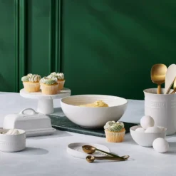 Le Creuset Signature stentøj serveringsskål 24cm White