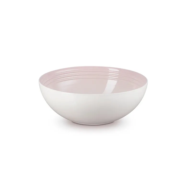 Le Creuset Signature stentøj serveringsskål 24cm Shell Pink