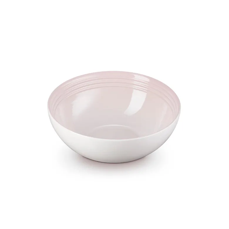 Le Creuset Signature stentøj serveringsskål 24cm Shell Pink