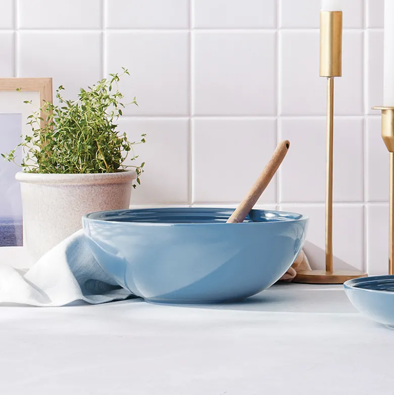 Le Creuset Signature stentøj serveringsskål 24cm Chambray