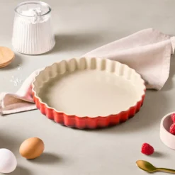 Le Creuset Signature stentøj tærtefad 28cm Cerise
