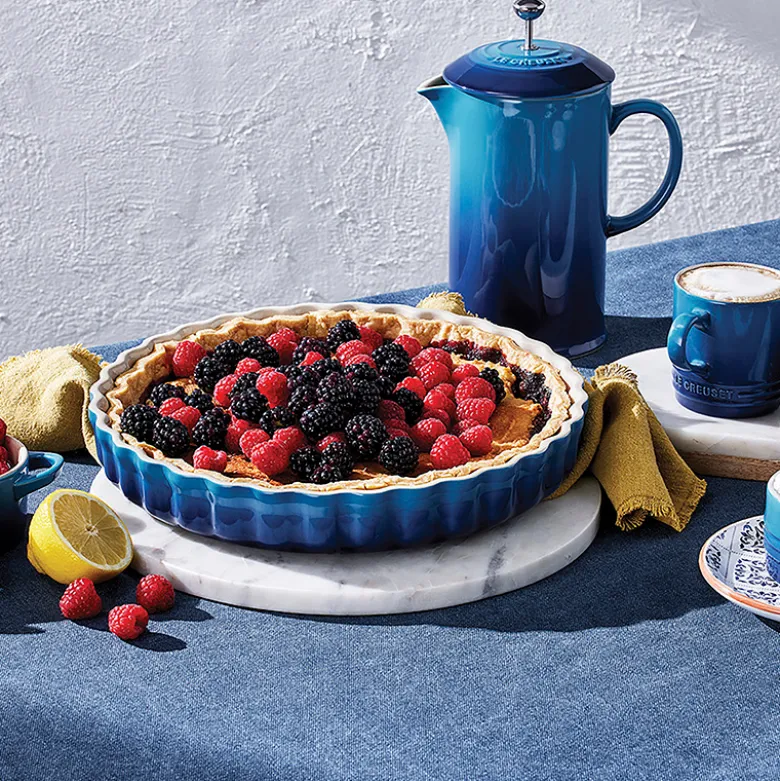 Le Creuset Signature stentøj tærtefad 28cm Azure