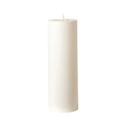 LED bloklys hvid Ø 10 x 30 cm