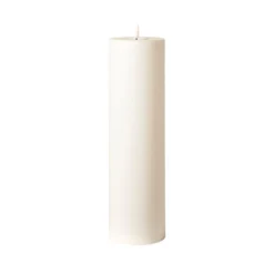 LED bloklys hvid Ø 10 x H 35 cm