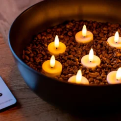 LED fyrfadslys sæt med fjernbetjening 9 dele