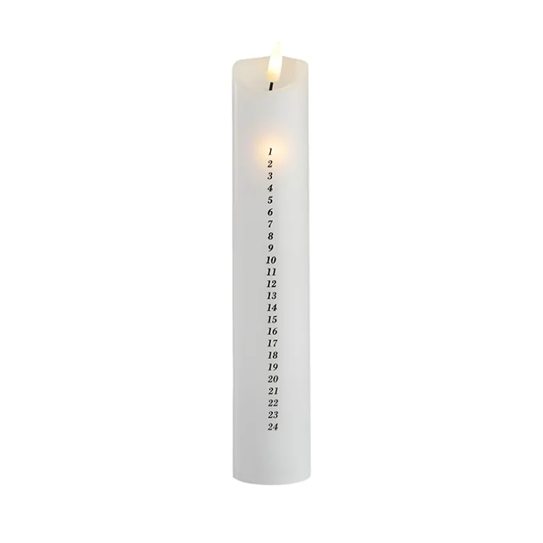 LED kalenderlys H 28 cm