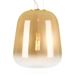 Leitmotiv Cone pendellampe guld glas Ø 33 cm