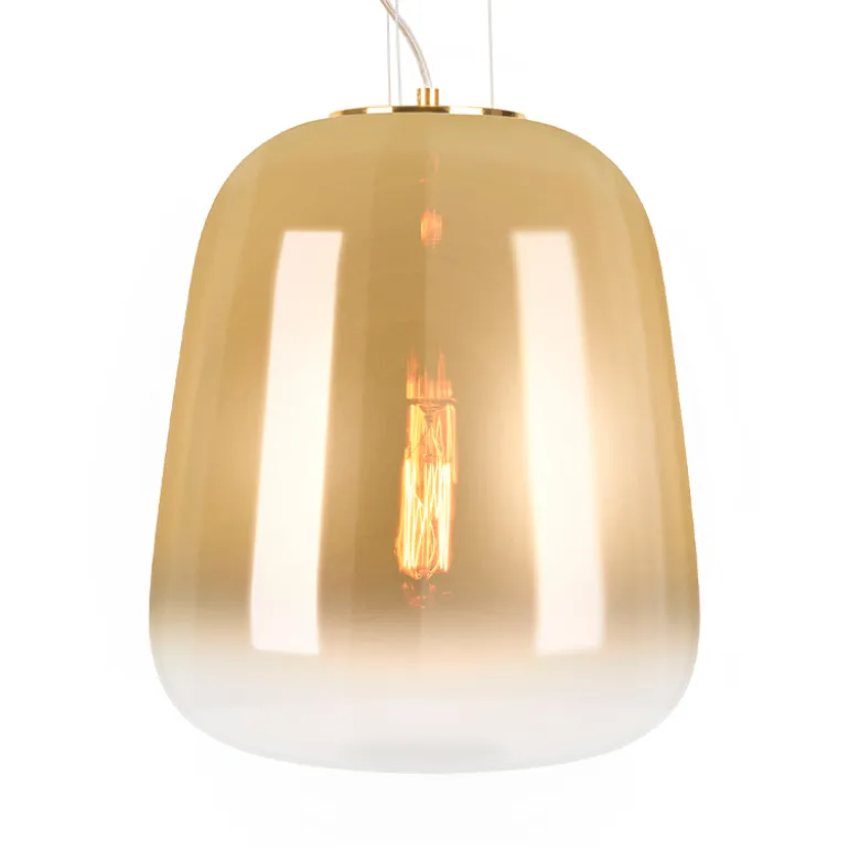 Leitmotiv Cone pendellampe guld glas Ø 33 cm