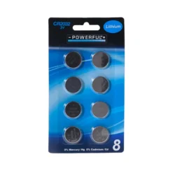 Lithium knap-batterier CR2032 8 stk.