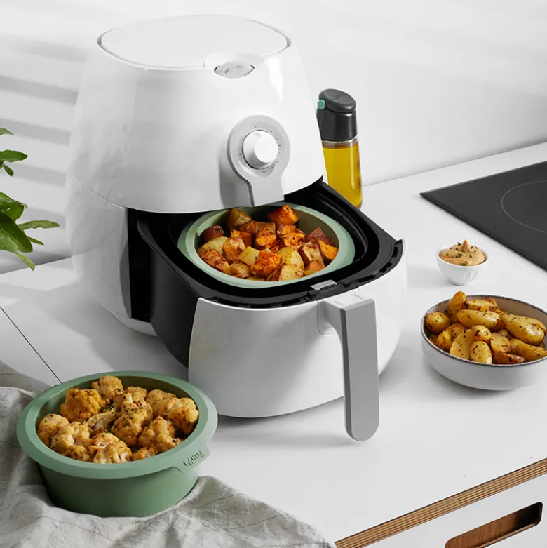 Lékué airfryer-form forest green Ø 15 cm