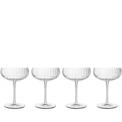 Luigi Bormioli Optica champagneskål 30 cl 4 stk.