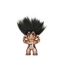 Lykketrold figur bronze H 12 cm
