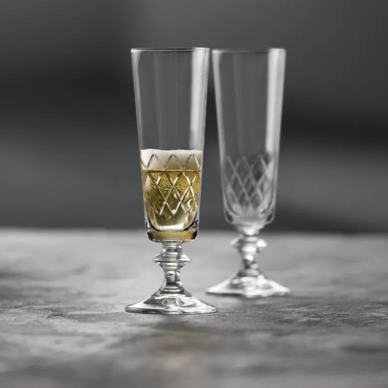 Lyngby Glas Eaton champagneglas klar 2 stk. 16 cl