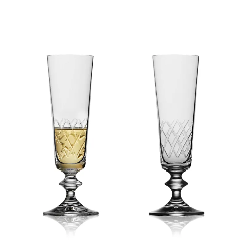 Lyngby Glas Eaton champagneglas klar 2 stk. 16 cl