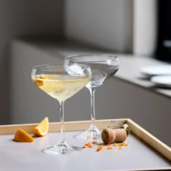 Lyngby Glas Juvel champagneskål 34 cl 4 stk.