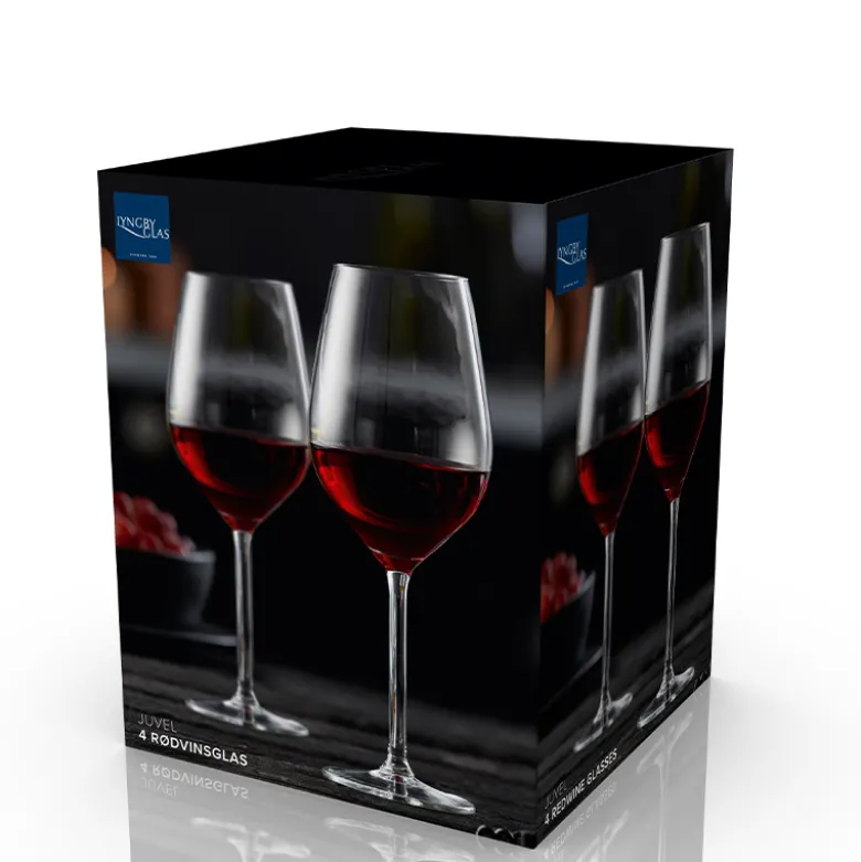 Lyngby Glas Juvel rødvinsglas 50 cl 4 stk.