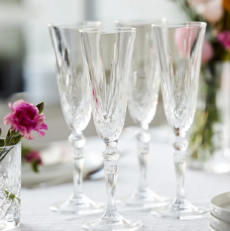 Lyngby Glas Melodia champagneglas 4 stk.