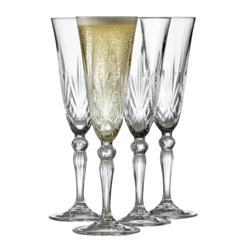 Lyngby Glas Melodia champagneglas 4 stk.