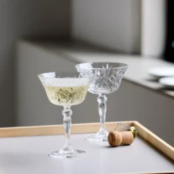 Lyngby Glas Melodia champagneskål 4 stk. 26 cl