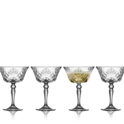 Lyngby Glas Melodia champagneskål 4 stk. 26 cl