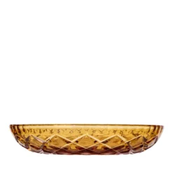 Lyngby Glas Sorrento asiet amber 4 stk. 16 cm