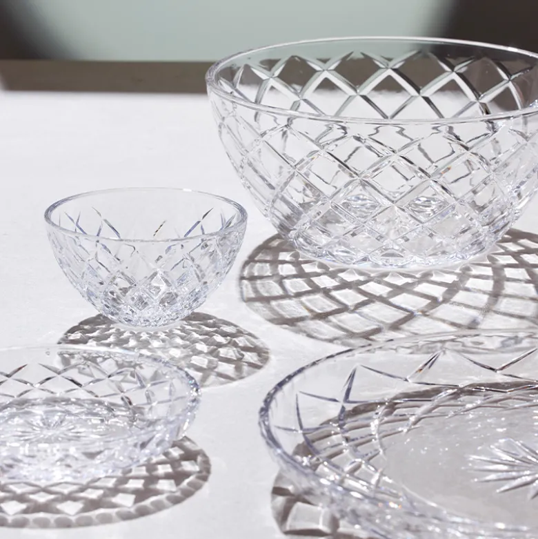 Lyngby Glas Sorrento salatskål klar Ø 24 cm
