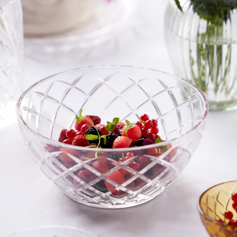 Lyngby Glas Sorrento salatskål klar Ø 24 cm