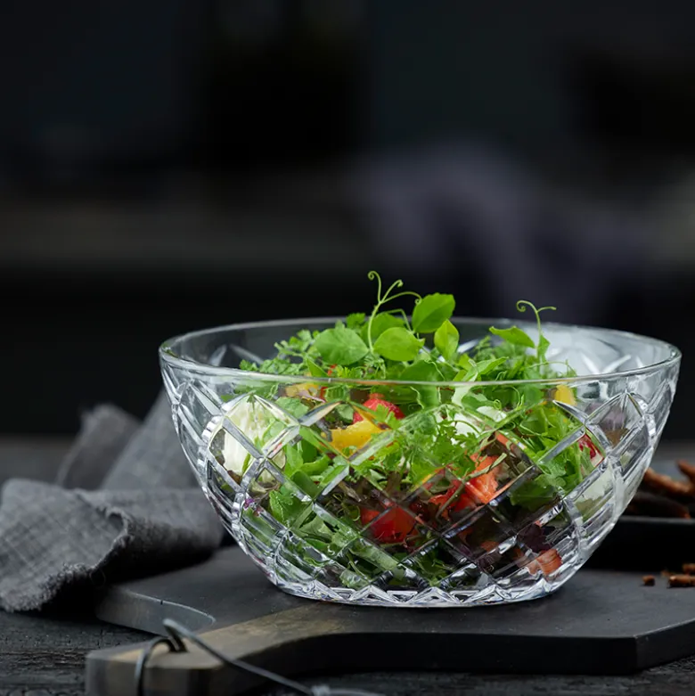 Lyngby Glas Sorrento salatskål klar Ø 24 cm