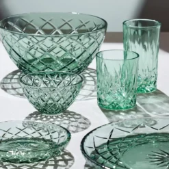 Lyngby Glas Sorrento salatskål grøn Ø 24 cm