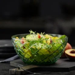 Lyngby Glas Sorrento salatskål grøn Ø 24 cm