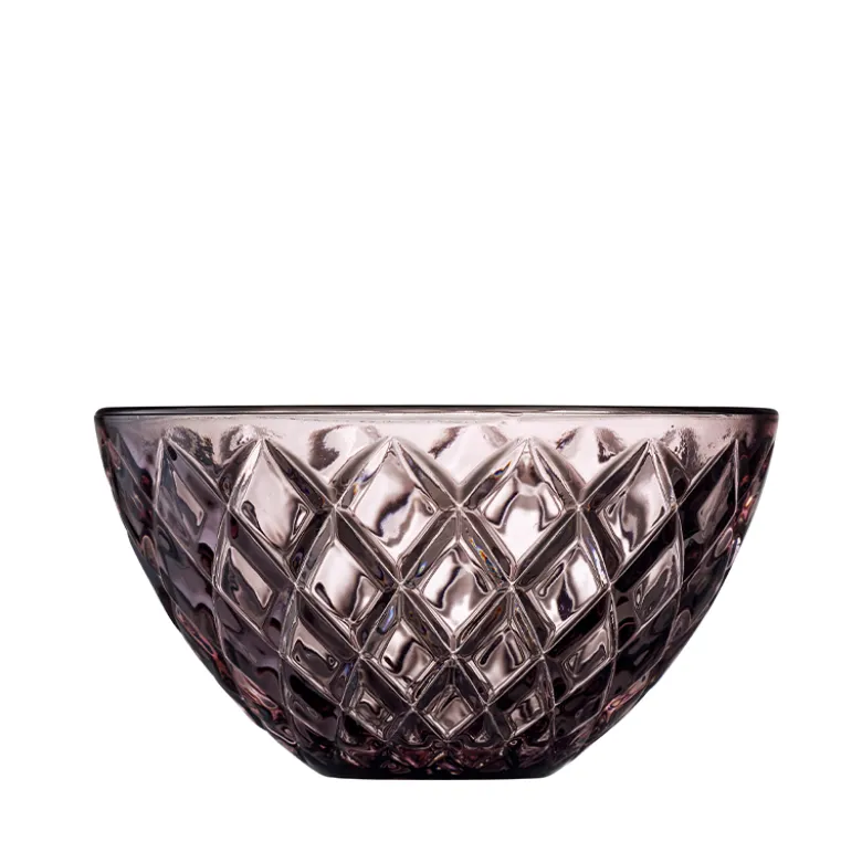 Lyngby Glas Sorrento skål pink Ø 12 cm 4 stk.