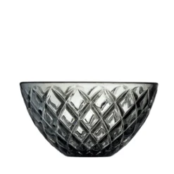 Lyngby Glas Sorrento skål smoke/grå 4 stk. Ø 12 cm