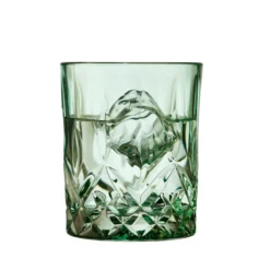 Lyngby Glas Sorrento whiskyglas grøn 32 cl 4 stk.