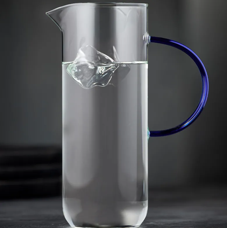 Lyngby Glas Torino glaskande 1,1 liter klar/blå