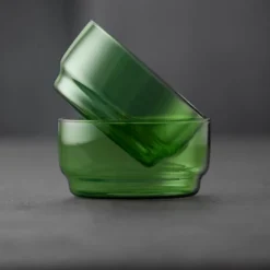Lyngby Glas Torino skål grøn 2 stk. Ø 12 cm