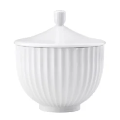 Lyngby Porcelæn Bonbonniere Hvid 14 cm