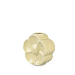 Lyngby Porcelæn Flower smørblomst vase sand H 11,5 cm