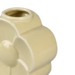 Lyngby Porcelæn Flower smørblomst vase sand H 11,5 cm