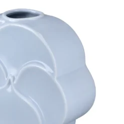 Lyngby Porcelæn Flower stedmoderblomst vase lyseblå H 17 cm